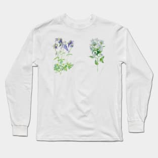 Flowers: Bluebells and Daisies Long Sleeve T-Shirt